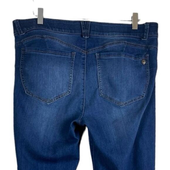 Democracy Women’s Jeans Absolution Skinny Ankle Dark Wash Mid Rise Size 16 - Picture 4 of 6